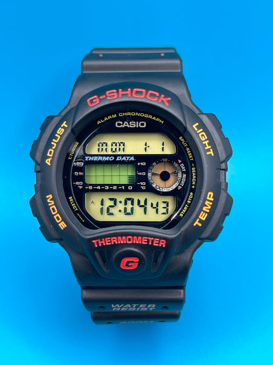 1994 Casio G-Shock DW-6100 Gold Button & Buckle. New old Stock