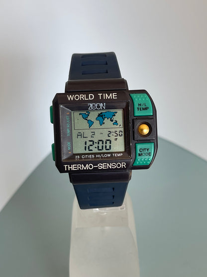 1980s/90s Zeon world time watch
