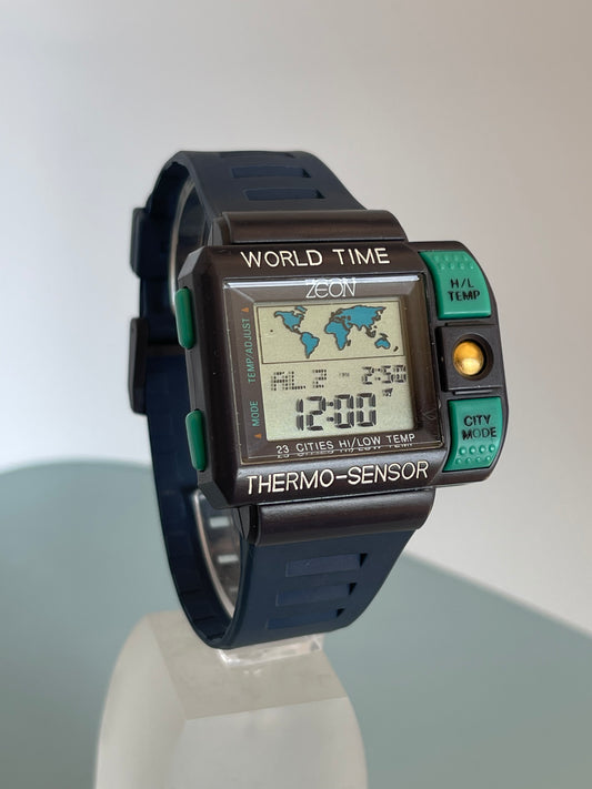 1980s/90s Zeon world time watch