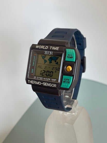 1980s/90s Zeon world time watch