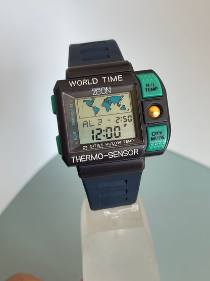 1980s/90s Zeon world time watch