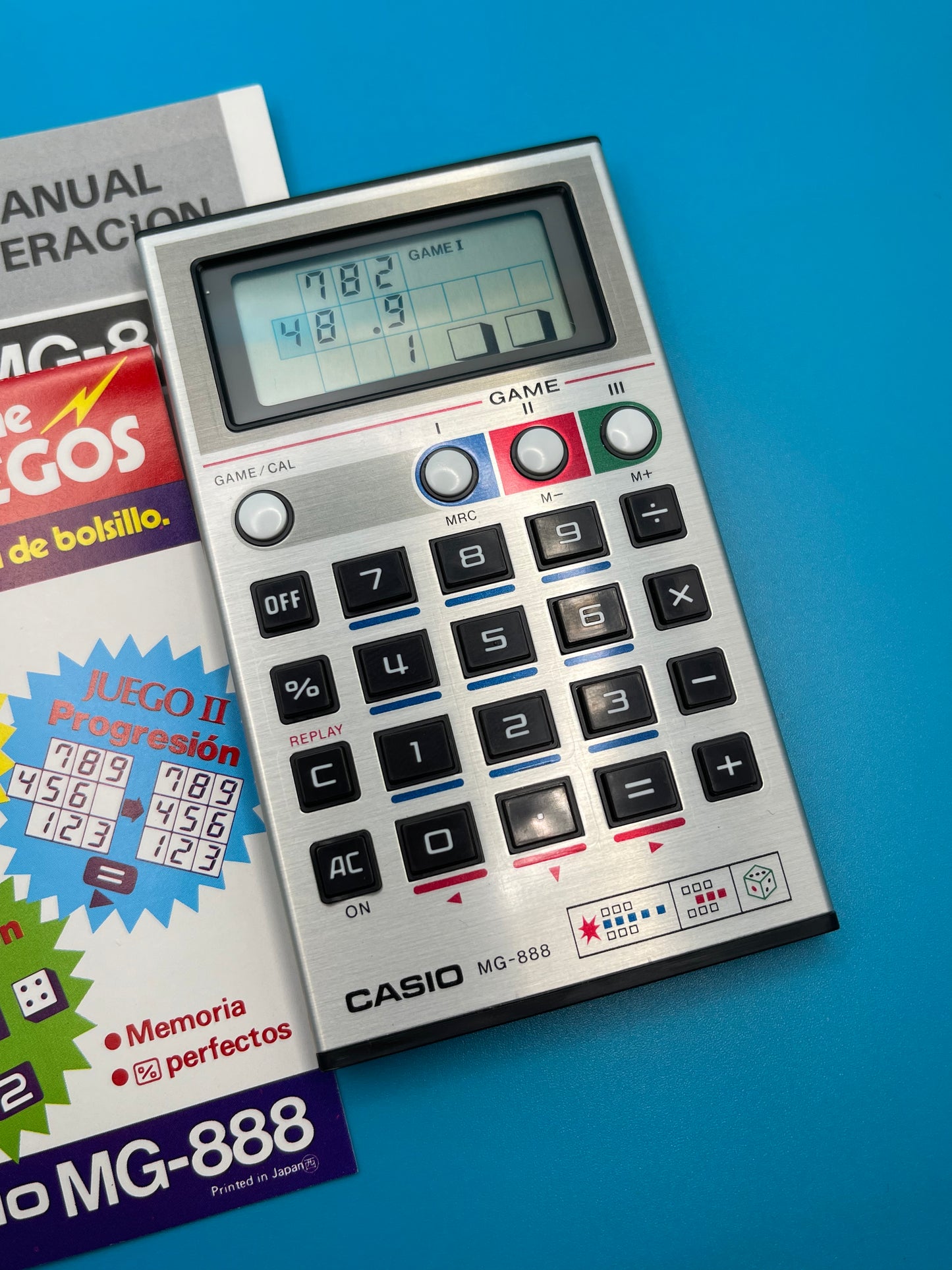 1982 rare Casio 3 Game and calculator NEW OLD STOCK
