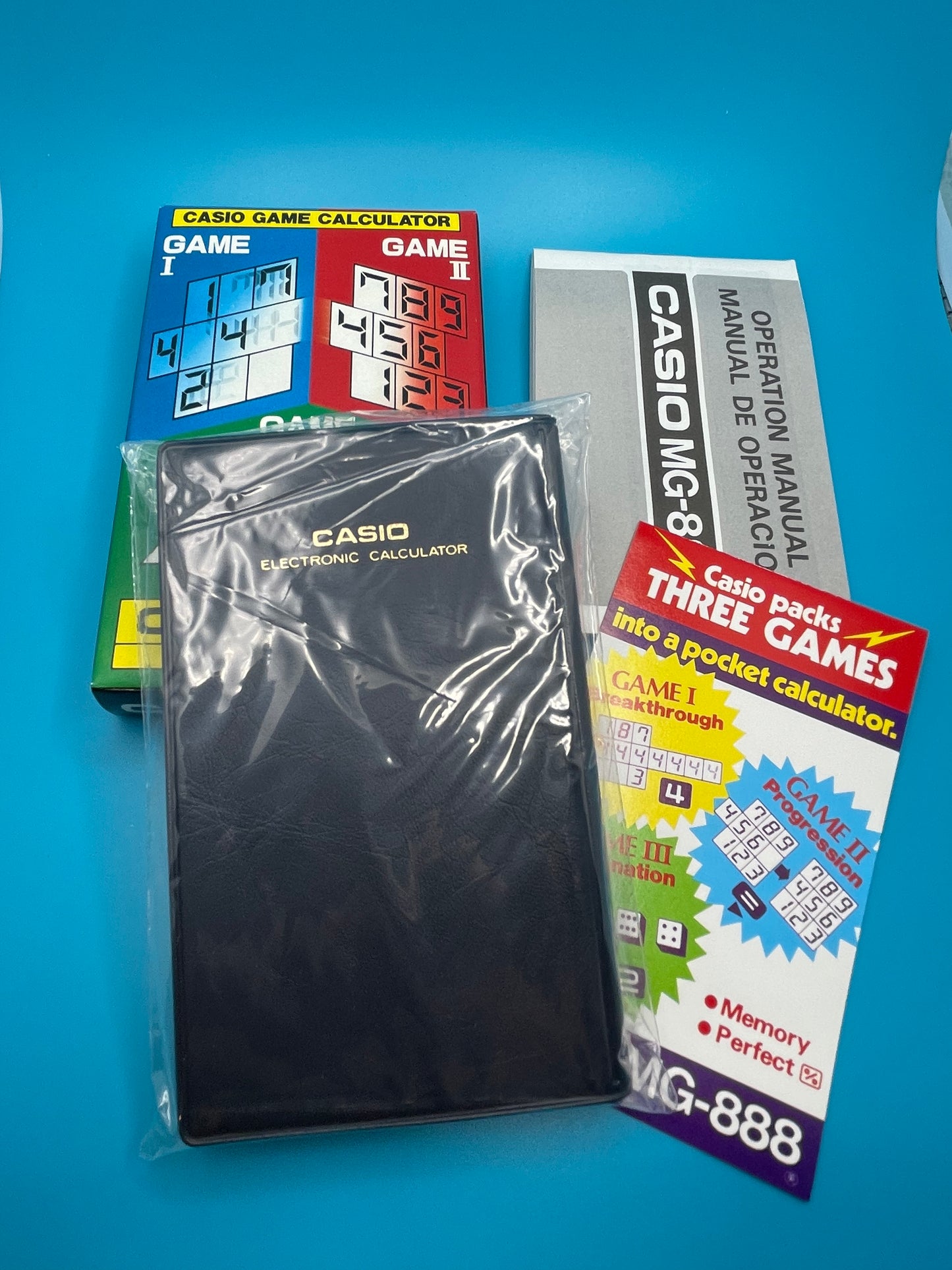 1982 rare Casio 3 Game and calculator NEW OLD STOCK