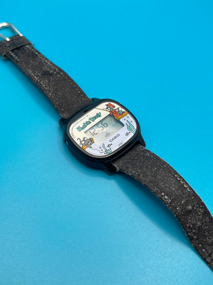 1982 Casio AG-20 Game watch. Mega rare Huckle Berry Hanna Barbera