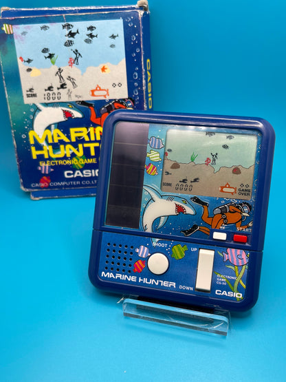 1980s Casio CG-50 LCD Handheld game MARINE HUNTER game