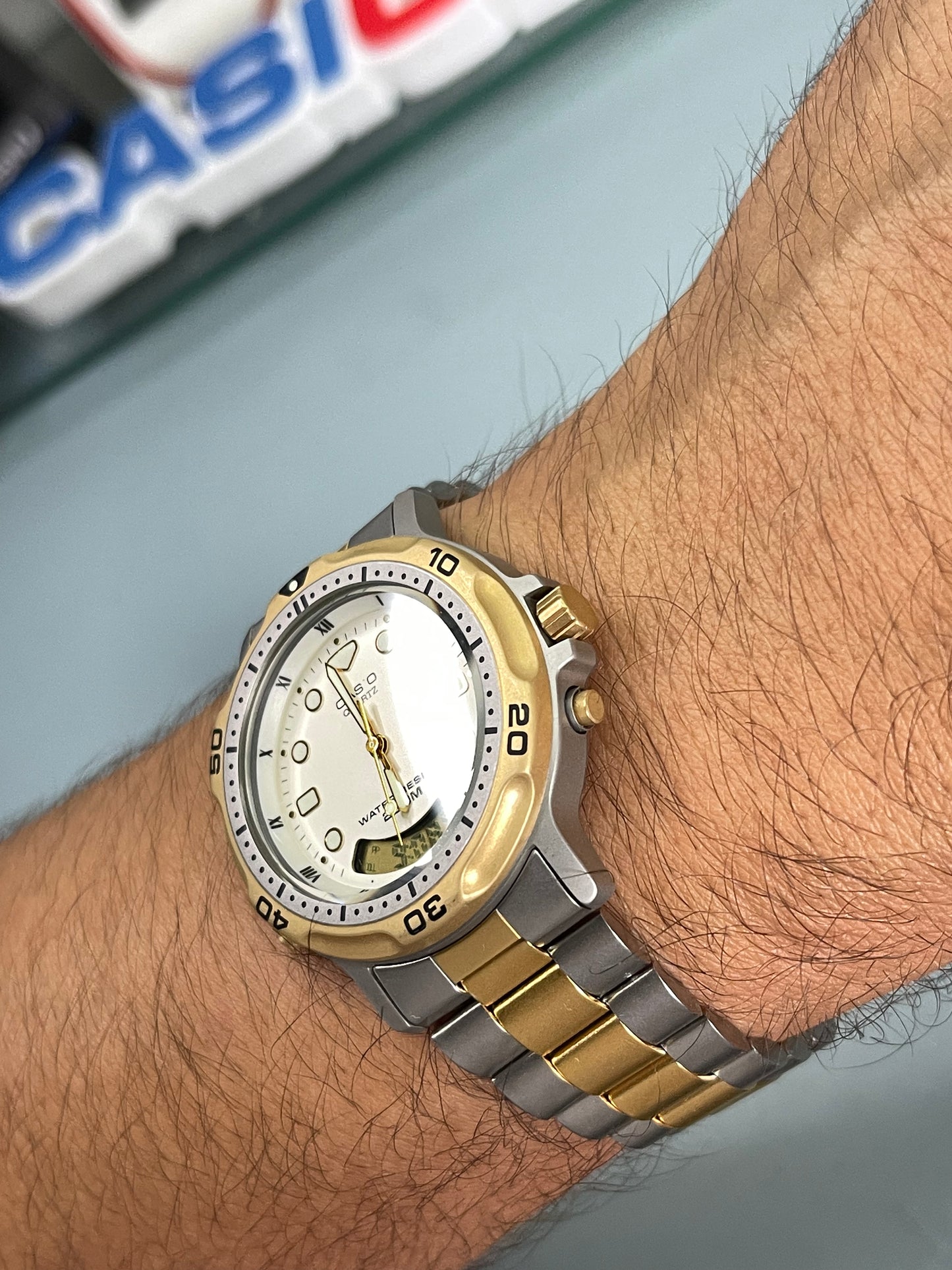 1990 Casio Oceanus 200M Divers watch, AD-702 new old stock