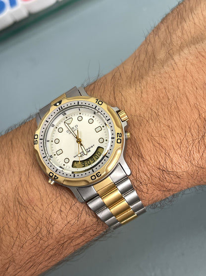 1990 Casio Oceanus 200M Divers watch, AD-702 new old stock
