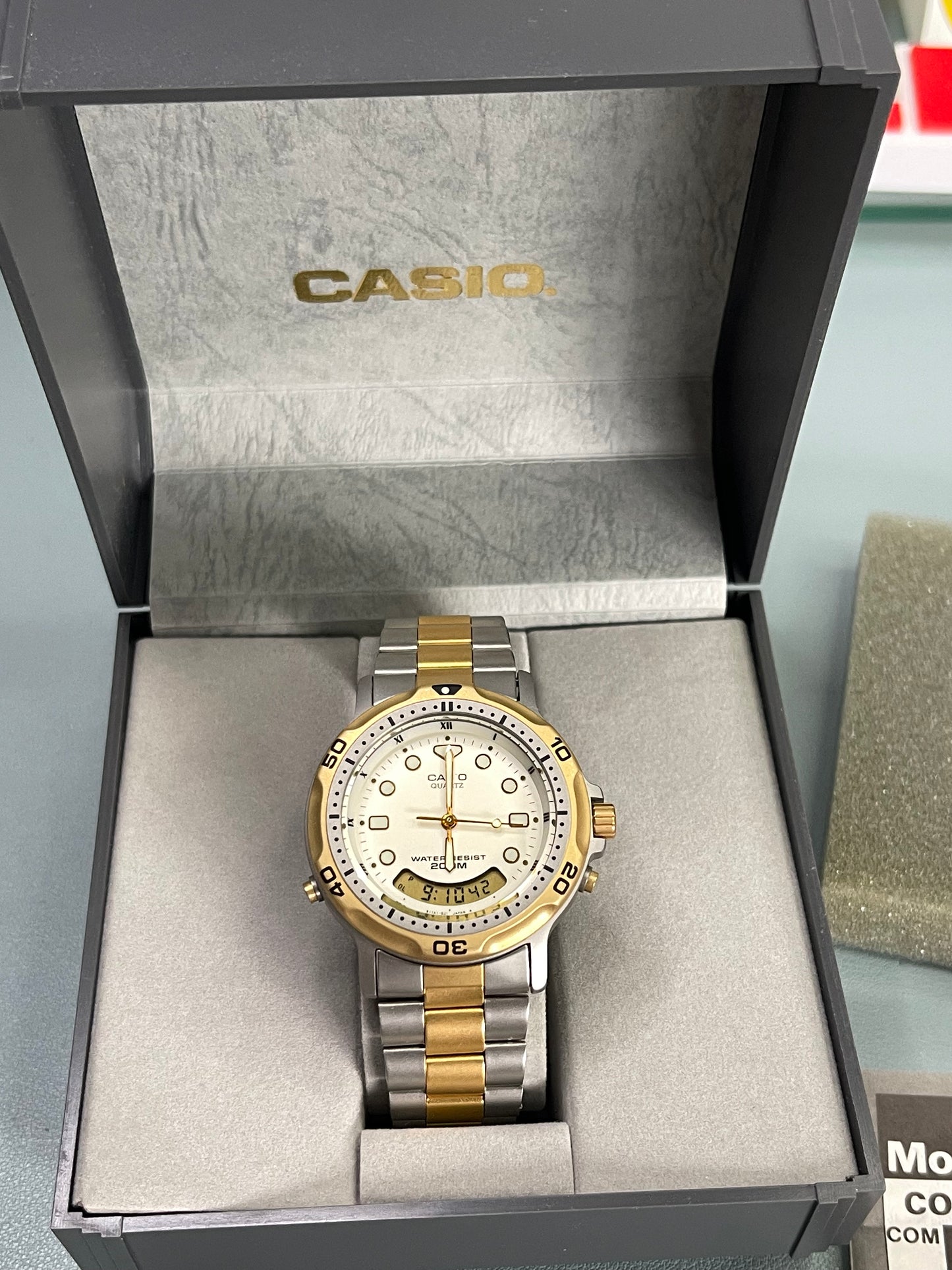 1990 Casio Oceanus 200M Divers watch, AD-702 new old stock