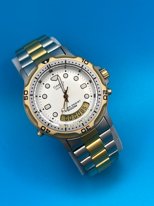1990 Casio Oceanus 200M Divers watch, AD-702 new old stock