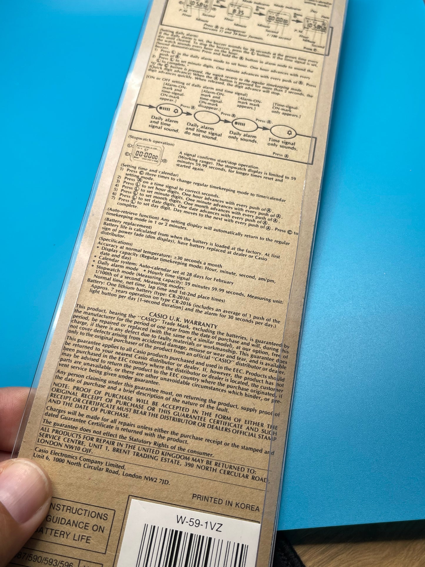 1990 Casio W-59 Korea in packaging